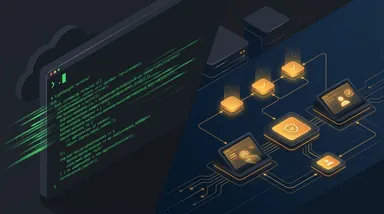 Architectural comparison graphic showing lean CLI sandbox on the left and MCP MRTR interactive approval gates on the right