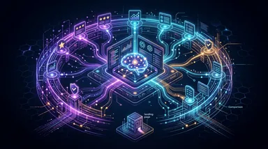 Centralized AI search engine verifying consensus facts by pulling from external third-party directory nodes rather than an isolated landing page