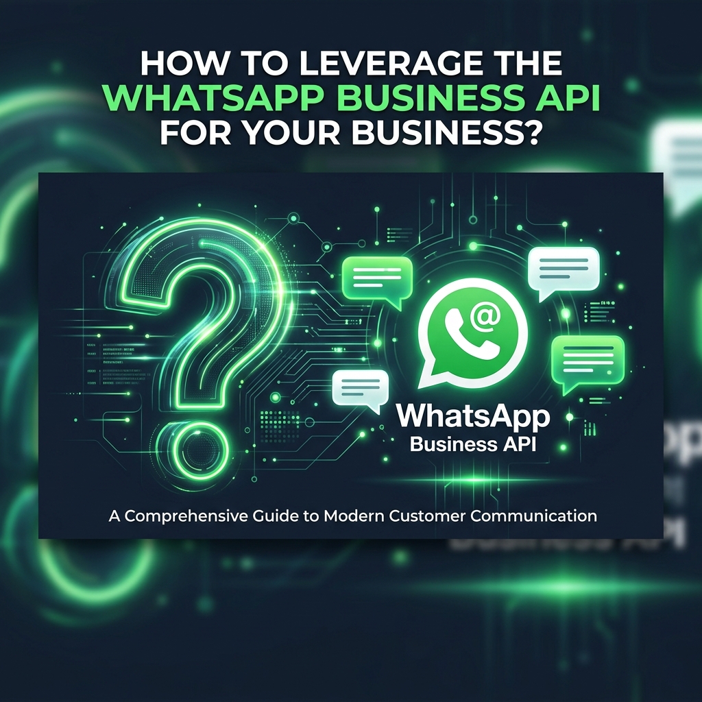 Stylized question mark alongside the WhatsApp API logo and chat bubbles